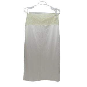 St Michael Marks & Spencer Half Slip‎ Womens 16 Lace Long Polyester Slip